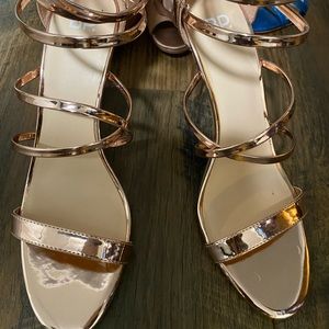 Brand new BP rose gold strap sandals. Never worn does not have tags or box.